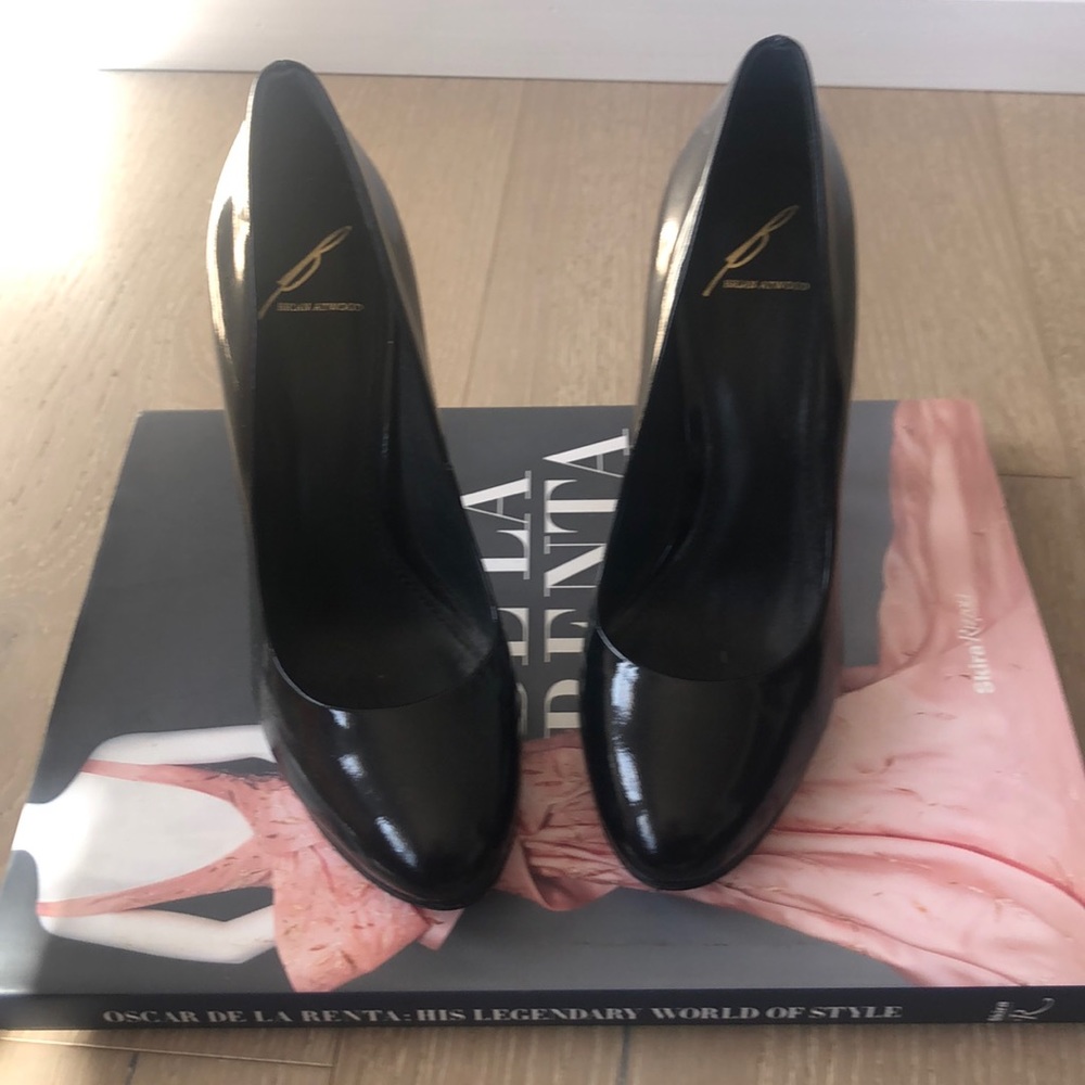 Black Brian Atwood Patent leather pumps